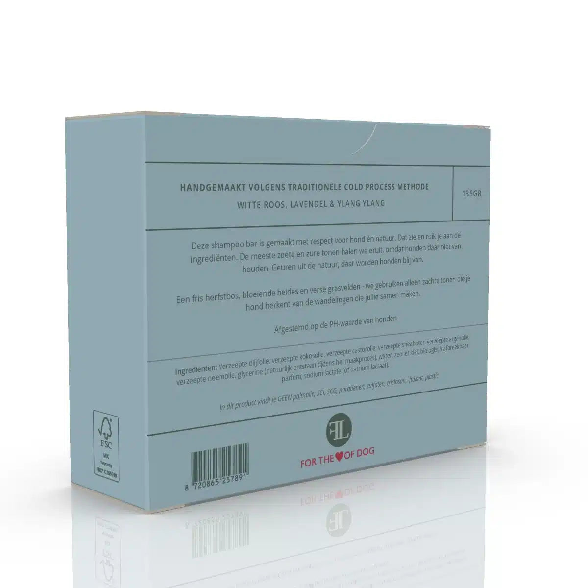 Natuurlijke dog Shampoo Bar - Witte roos, Lavendel, Ylang Ylang