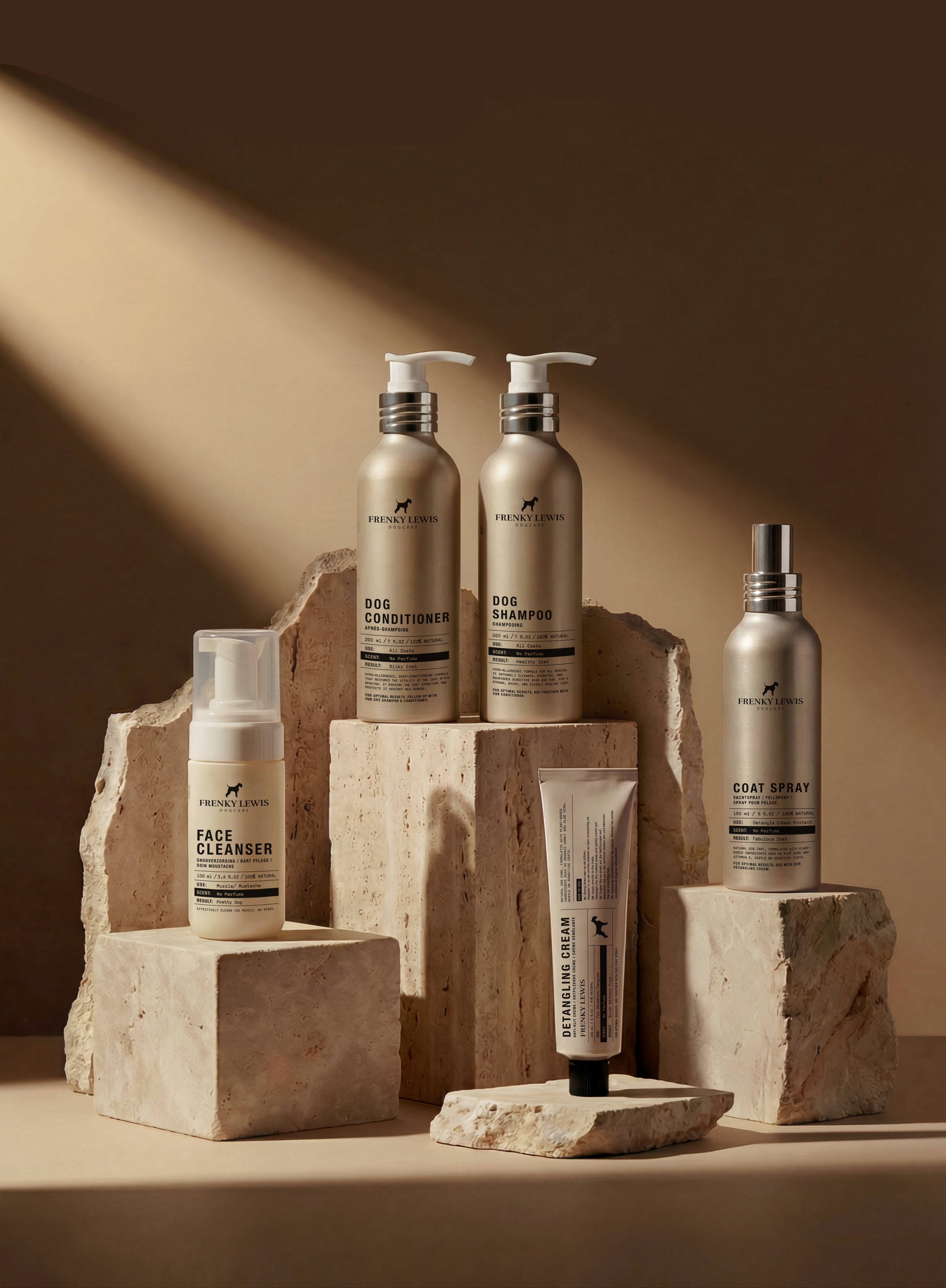 Pure Line compleet - Shampoo, Conditioner, Coat Spray, Detangling Cream & Face Cleanser