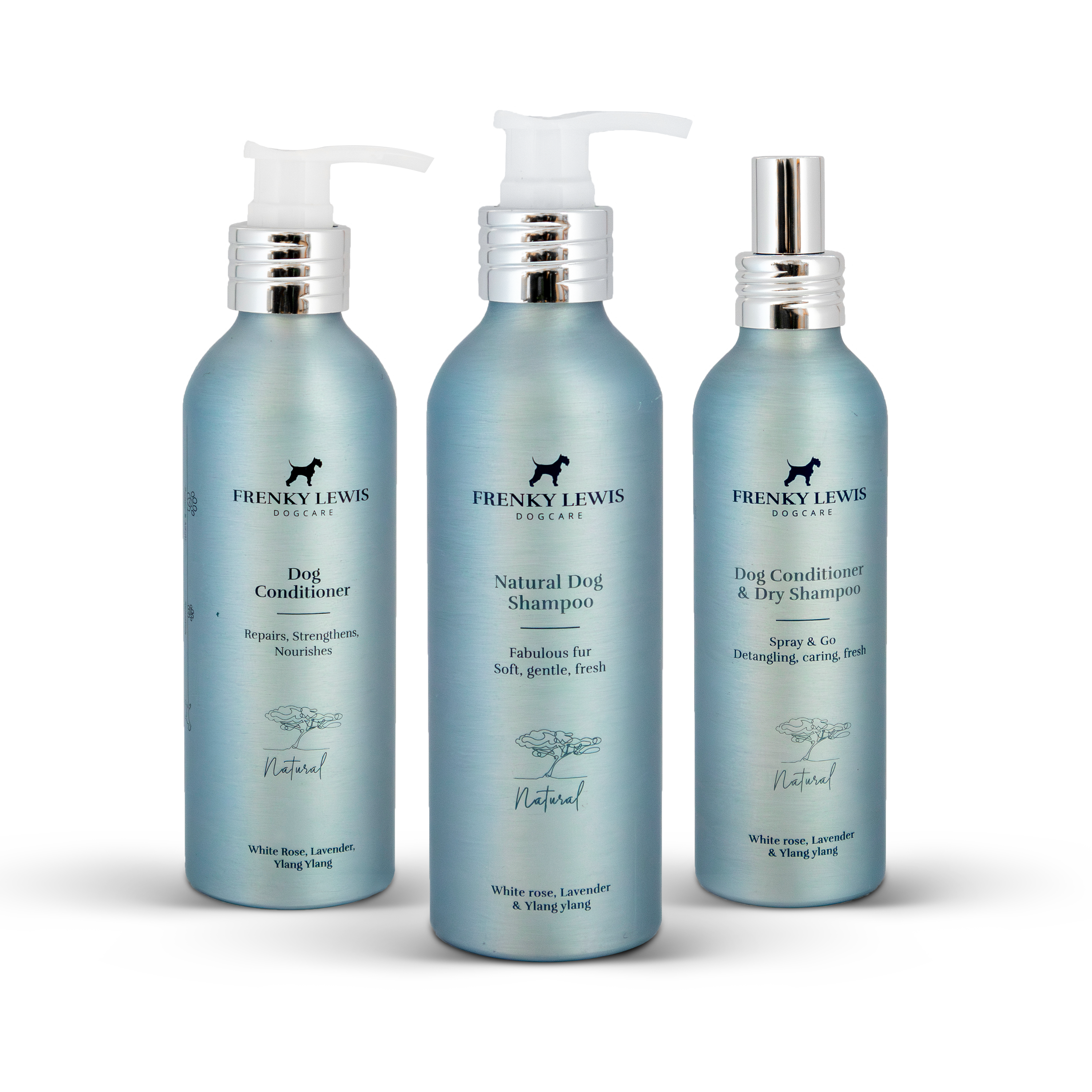 Shampoo + Conditioner + Dry Shampoo & Conditioner - Witte roos, Lavendel & Ylang Ylang