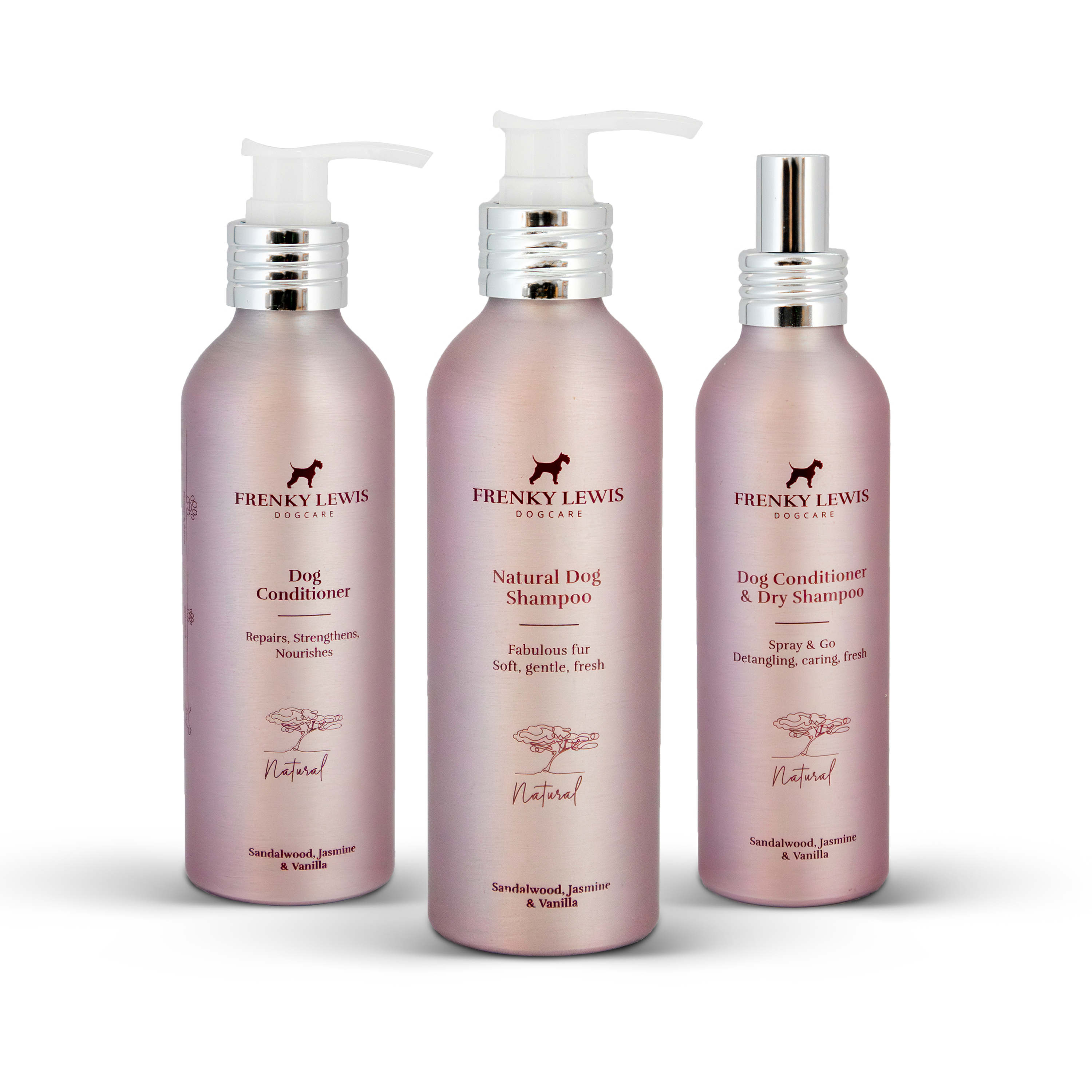 Shampoo + Conditioner + Dry Shampoo & Conditioner - Sandalwood, Jasmijn & Vanille