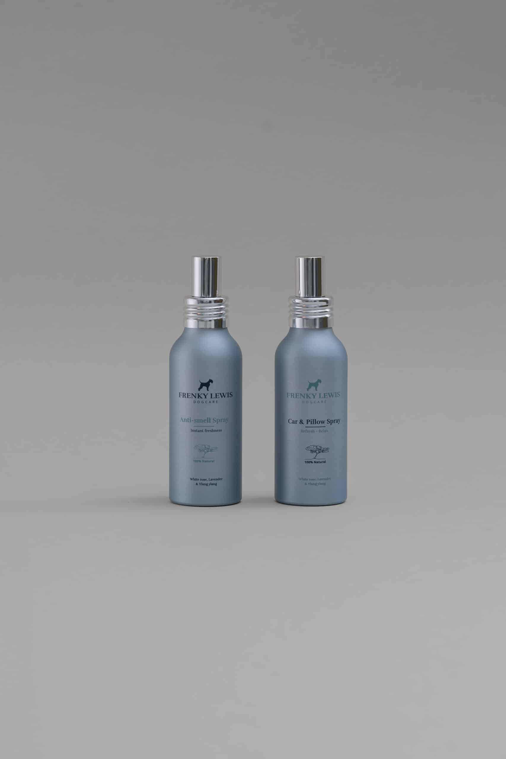 Car & Pillow + Anti smell Spray - Witte roos, Lavendel & Ylang Ylang