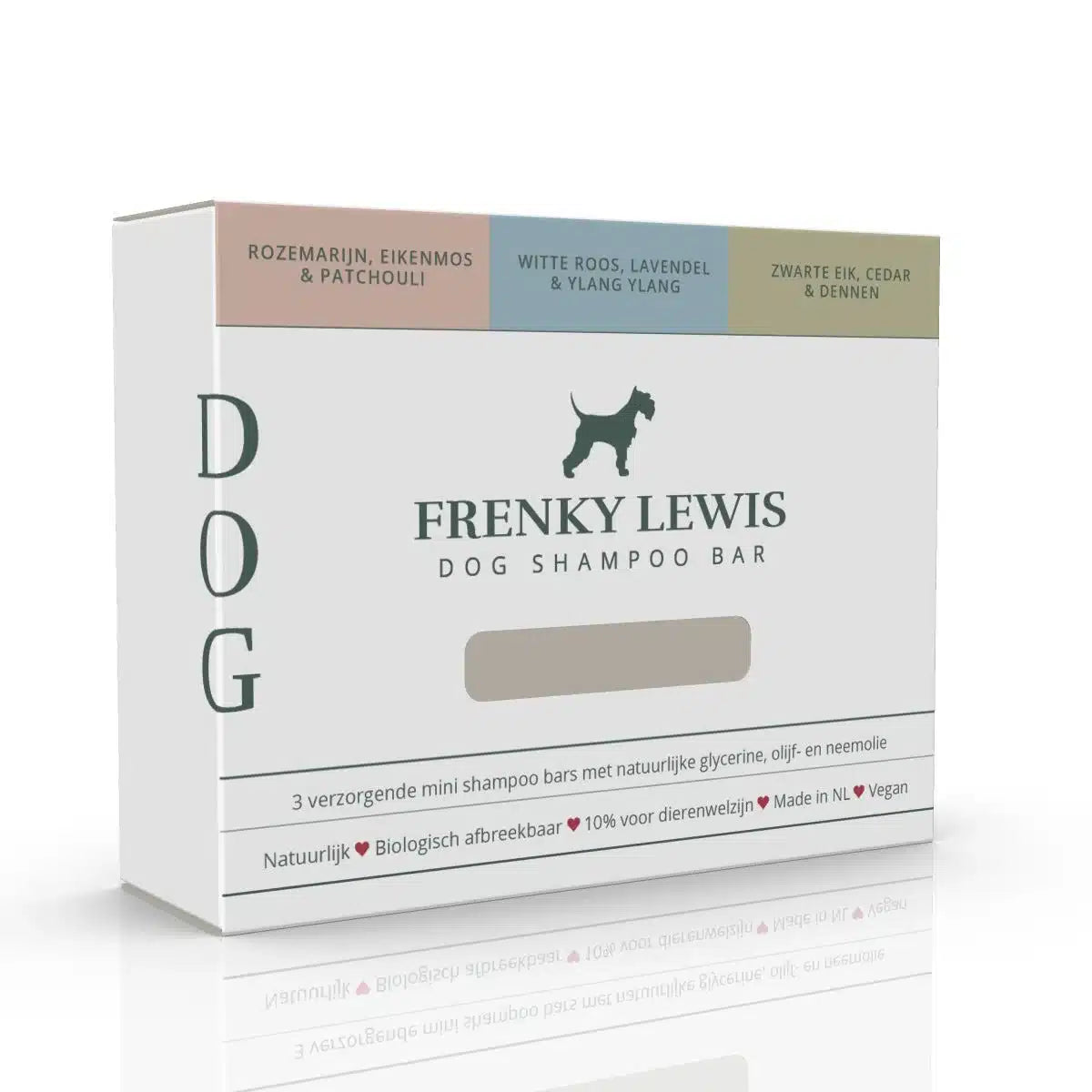 Natuurlijke dog Shampoo Bar - 3 mini's in 3 geuren