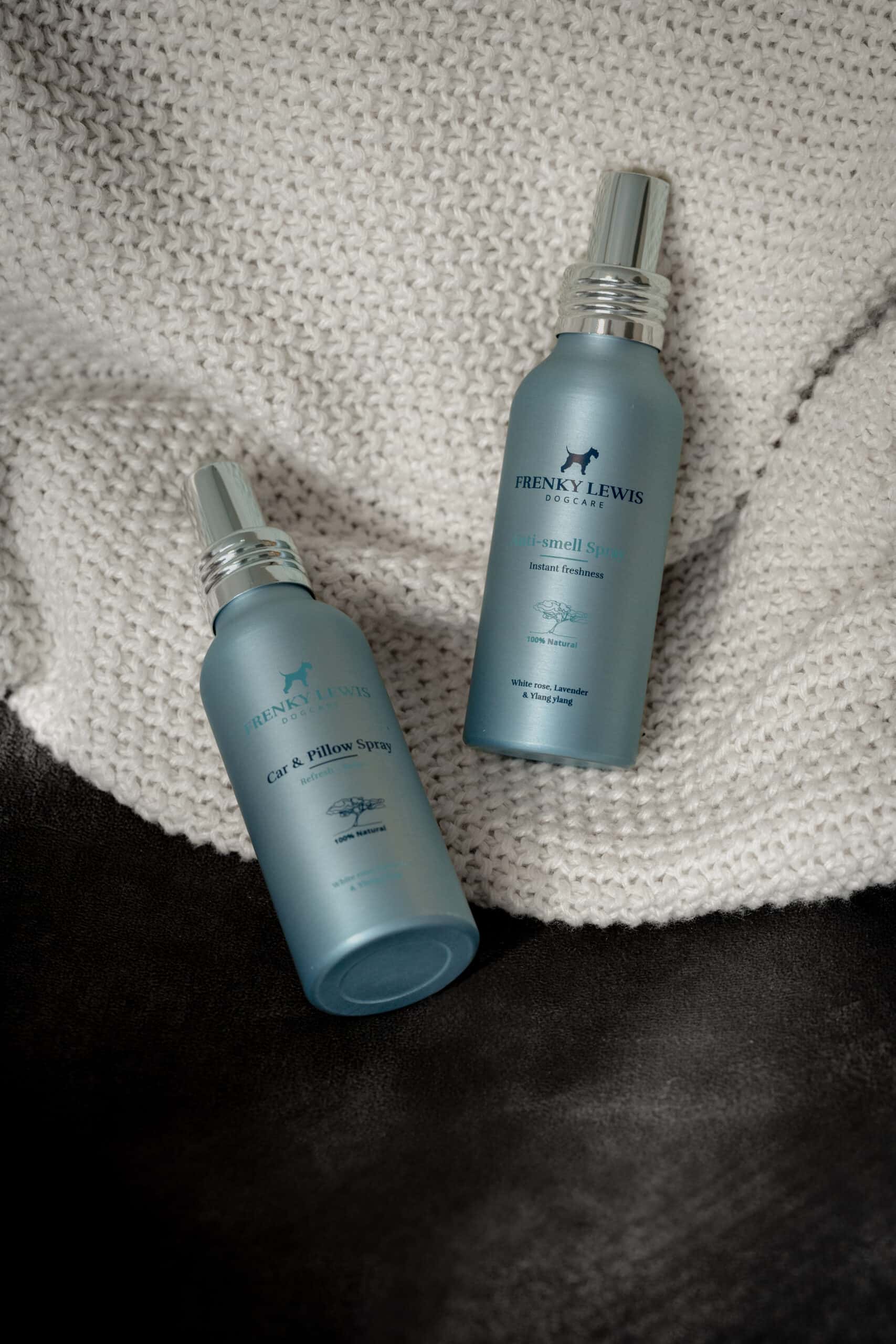 Car & Pillow + Anti smell Spray - Witte roos, Lavendel & Ylang Ylang