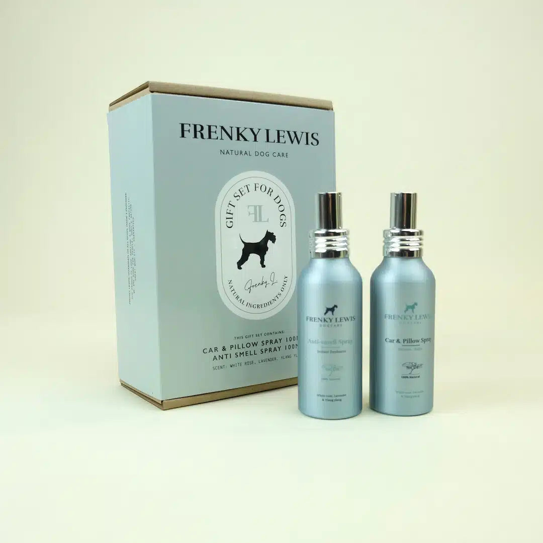 Car & Pillow + Anti smell Spray - Witte roos, Lavendel & Ylang Ylang